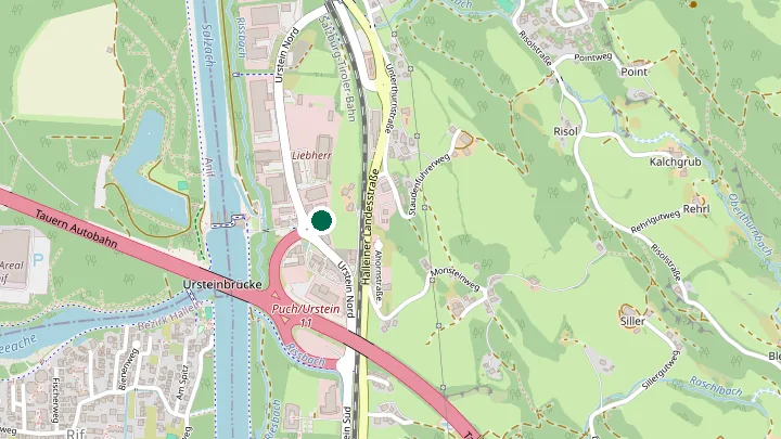 Kartenausschnitt mit dem Standort von 44coaches in Urstein Nord, Puch bei Hallein